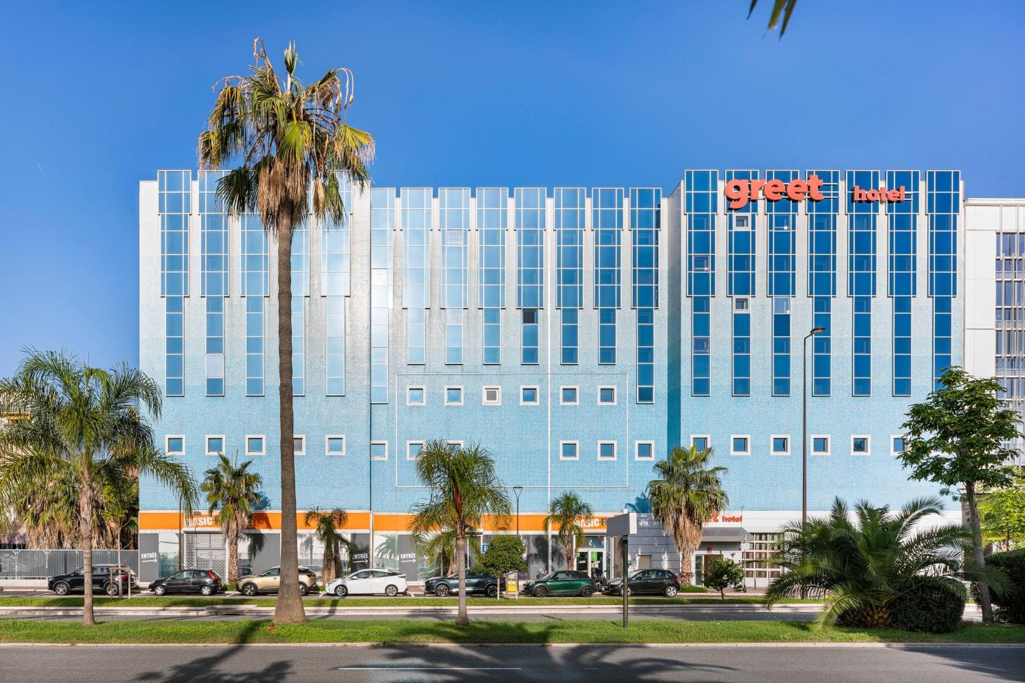 Greet Hotel Nice Aeroport Promenade Des Anglais Exteriör bild